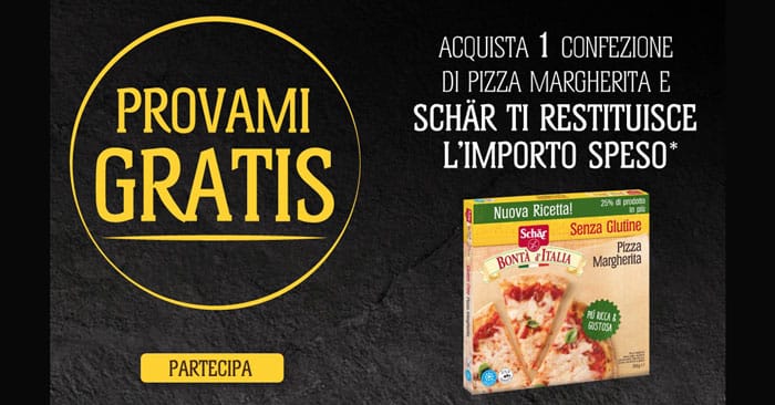 “Provami gratis” di Dr.Schär: pizza margherita