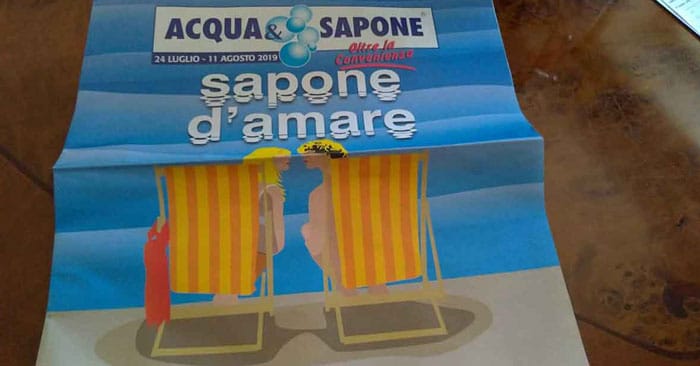Volantino Acqua&Sapone dal 24 luglio all'11 agosto 2019