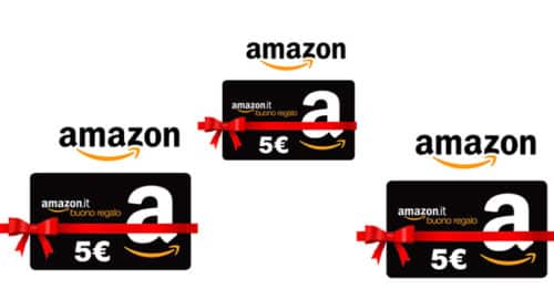 Amazon ti regala 5€ con i buoni regalo