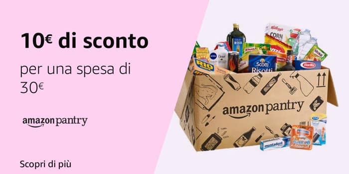 Risparmia fino a 19,99€ su Amazon Pantry