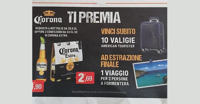 Corona ti premia