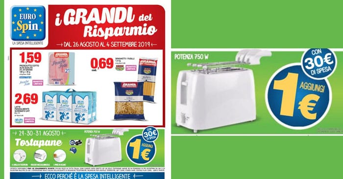 Eurospin Tostapane con pinze