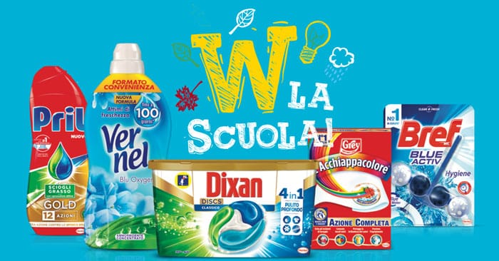 Henkel: vinci buoni spesa per la scuola e gite scolastiche