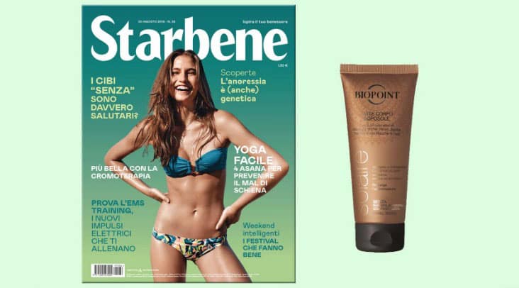 Latte doposole Biopoint in edicola con Starbene