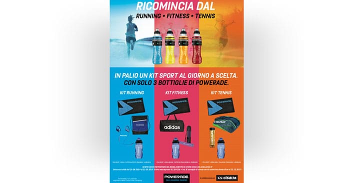 Powerade: vinci kit sport ogni giorno