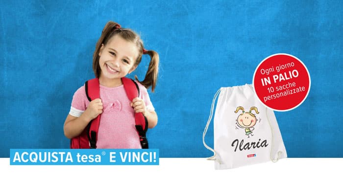 Tesa: vinci sacche personalizzate