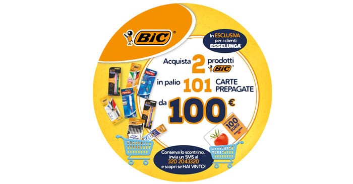 Vinci card Esselunga con BIC