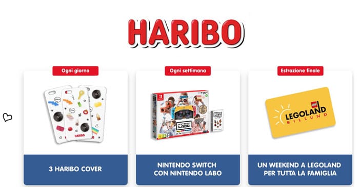 Haribo: vinci Nintendo Switch, Cover, Legoland!