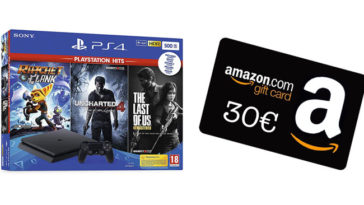 Amazon: codice da 30€ con Playstation 4