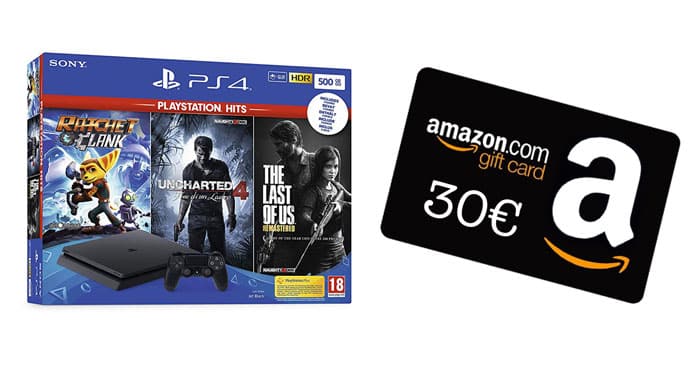 Amazon: codice da 30€ con Playstation 4