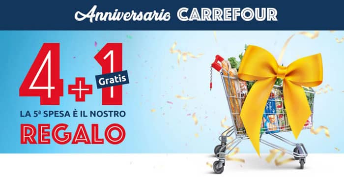 Anniversario Carrefour spesa gratis