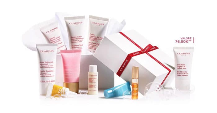 Clarins: box omaggio con ordini