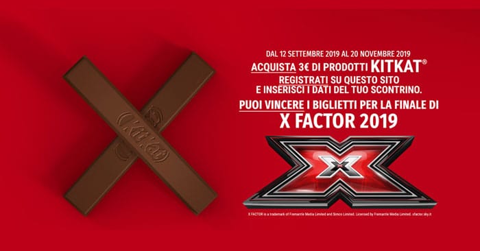 Concorso KitKat Xfactor