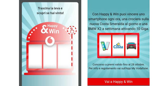 Concorso Vodafone "Happy & Win"