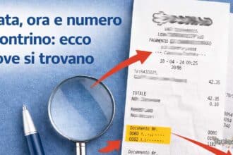 Data, ora e numero scontrino