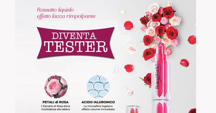 Diventa tester rossetto liquido Rimpolpante Bottega Verde