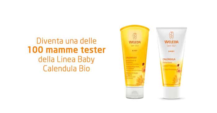 Linea Baby Calendula Bio di WELEDA: diventa tester