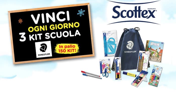 Scottex ti regala il kit scuola Staedtler