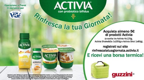 Activia ti regala una borsa termica Guzzini (premio certo) - DimmiCosaCerchi