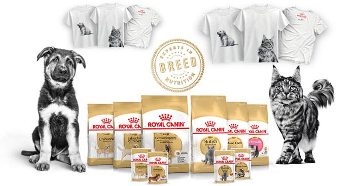 Breed Royal Canin t-shirt omaggio
