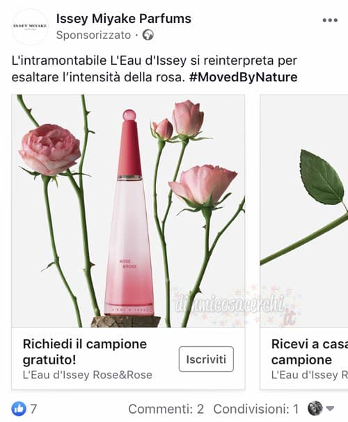 Campione omaggio Issey Miyake Rose&Rose