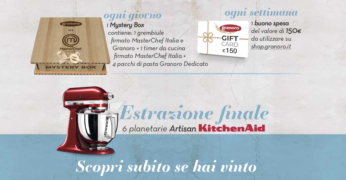 Concorso Granoro Masterchef 2022