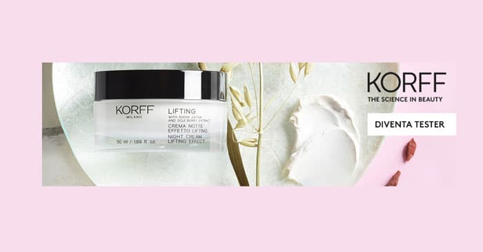 Diventa tester Korff Skin Care