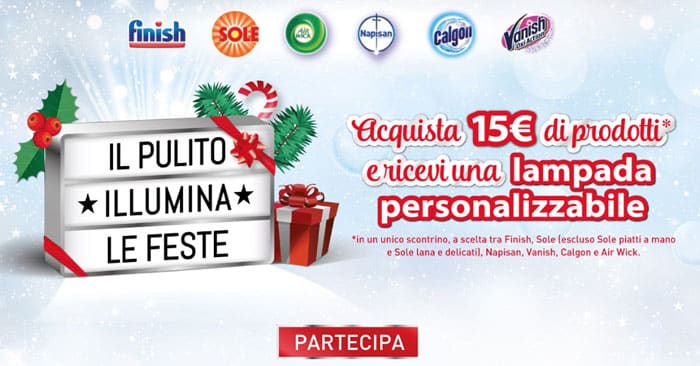"Il pulito illumina le feste"