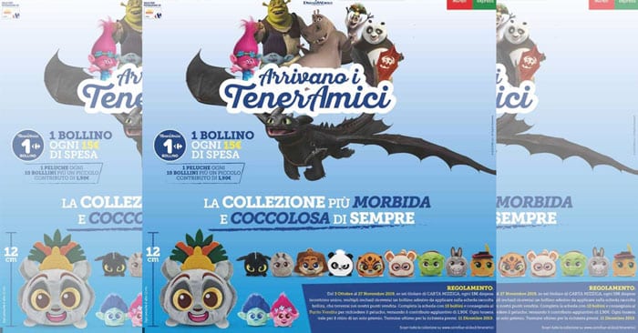 Peluche TenerAmici da Carrefour Sicilia