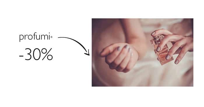 Profumeria Sabbioni: 30% di sconto sui profumi!