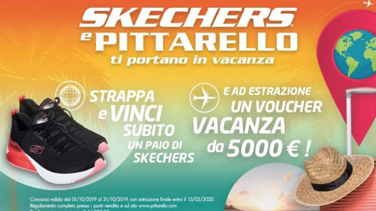 Skechers e Pittarello ti portano in vacanza