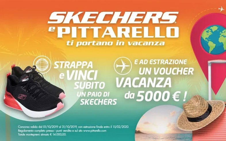 Skechers e Pittarello ti portano in vacanza