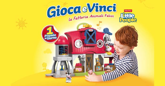 Vinci la fattoria "Animali felici" con Pampers