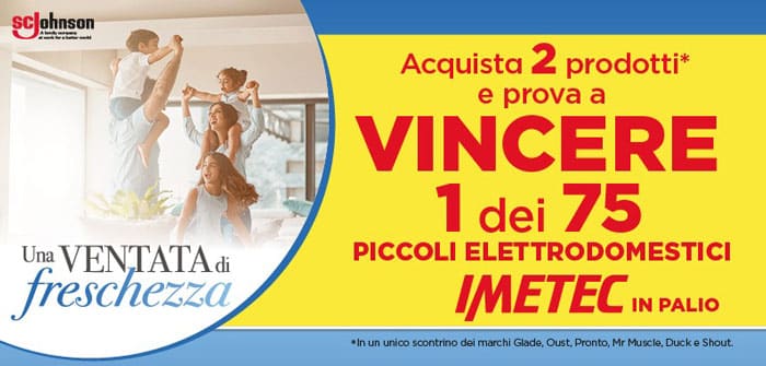 Vinci piccoli elettrodomestici Imetec con SC Johnson