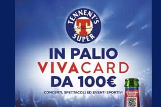 Concorso Tennent's Super scansiona vinci gift card Vivaticket 100 euro
