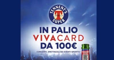 Concorso Tennent's Super scansiona vinci gift card Vivaticket 100 euro