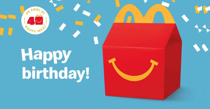 40 anni Happy Meal