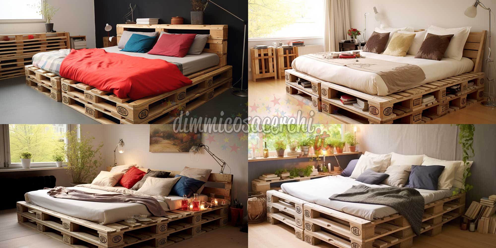 Realizzare un letto con i bancali di pallet: 5 idee da copiare