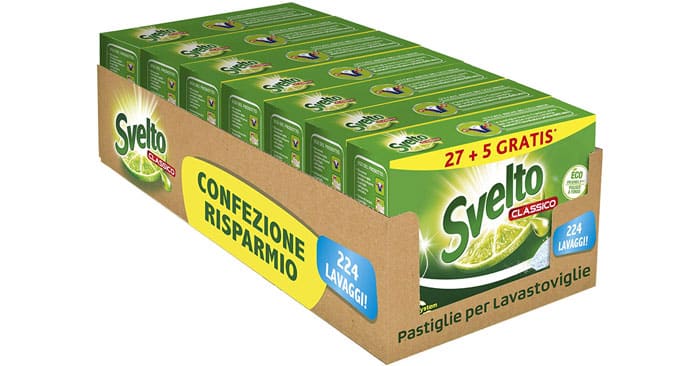 Svelto Classico Pastiglie per Lavastoviglie in super sconto!