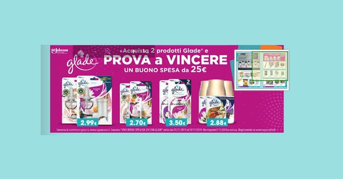 Vinci buoni da 25€ con Glade