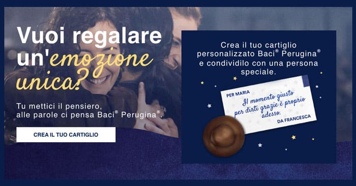 Baci Perugina: "Crea il tuo cartiglio"