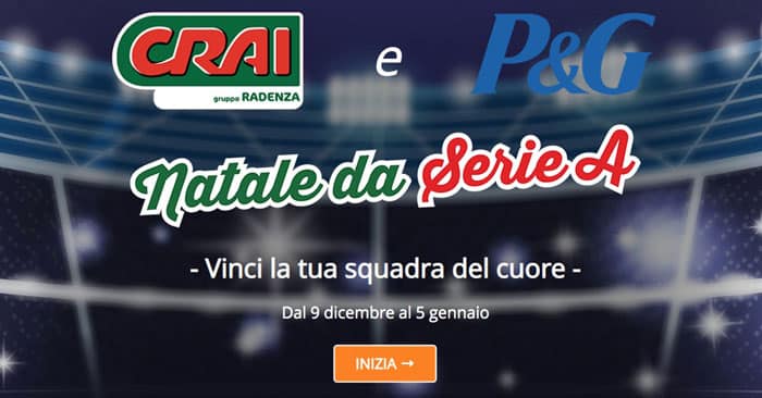 Crai: Natale da serie A, Vinci la tua squadra del cuore