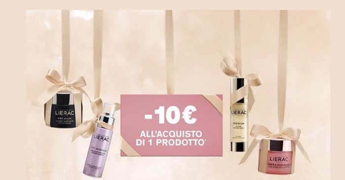 Lierac: sconto 10€ + spedizione gratuita