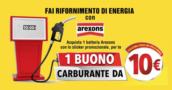 Arexons ti regala un buono carburante