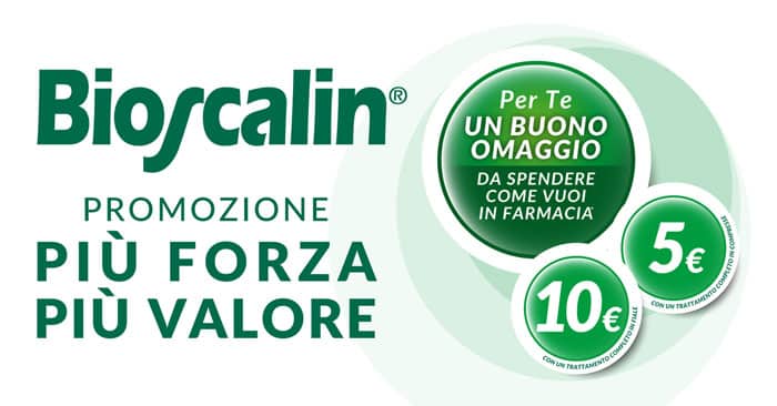 Bioscalin "Forza valore": ricevi buoni spesa omaggio