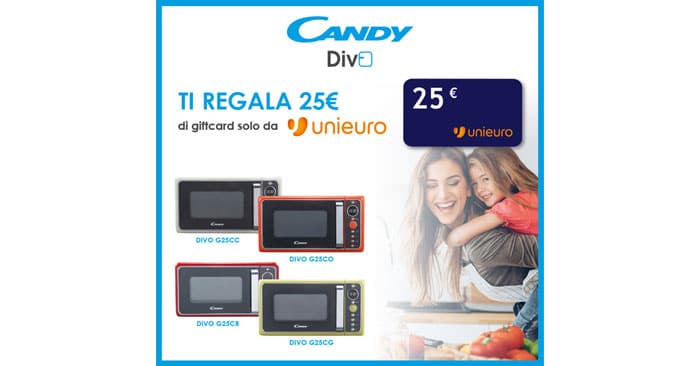 Candy ti regala gift card Unieuro