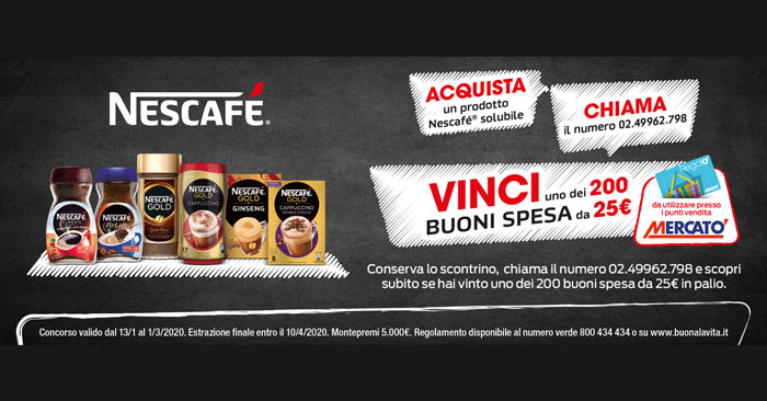 Concorso Nescafè Mercatò