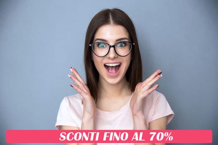 Sconti fino al 70% su montature da vista