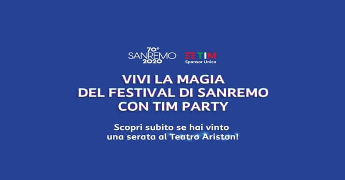 Vivi la magia di SanRemo con Tim Party