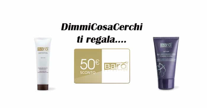 Buono sconto Barò Cosmetics da 50€ omaggio